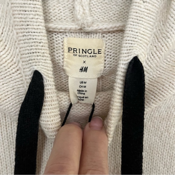 PRINGLE OF SCOTLAND x H&M HOODED SWEATER - Picture 8 of 9